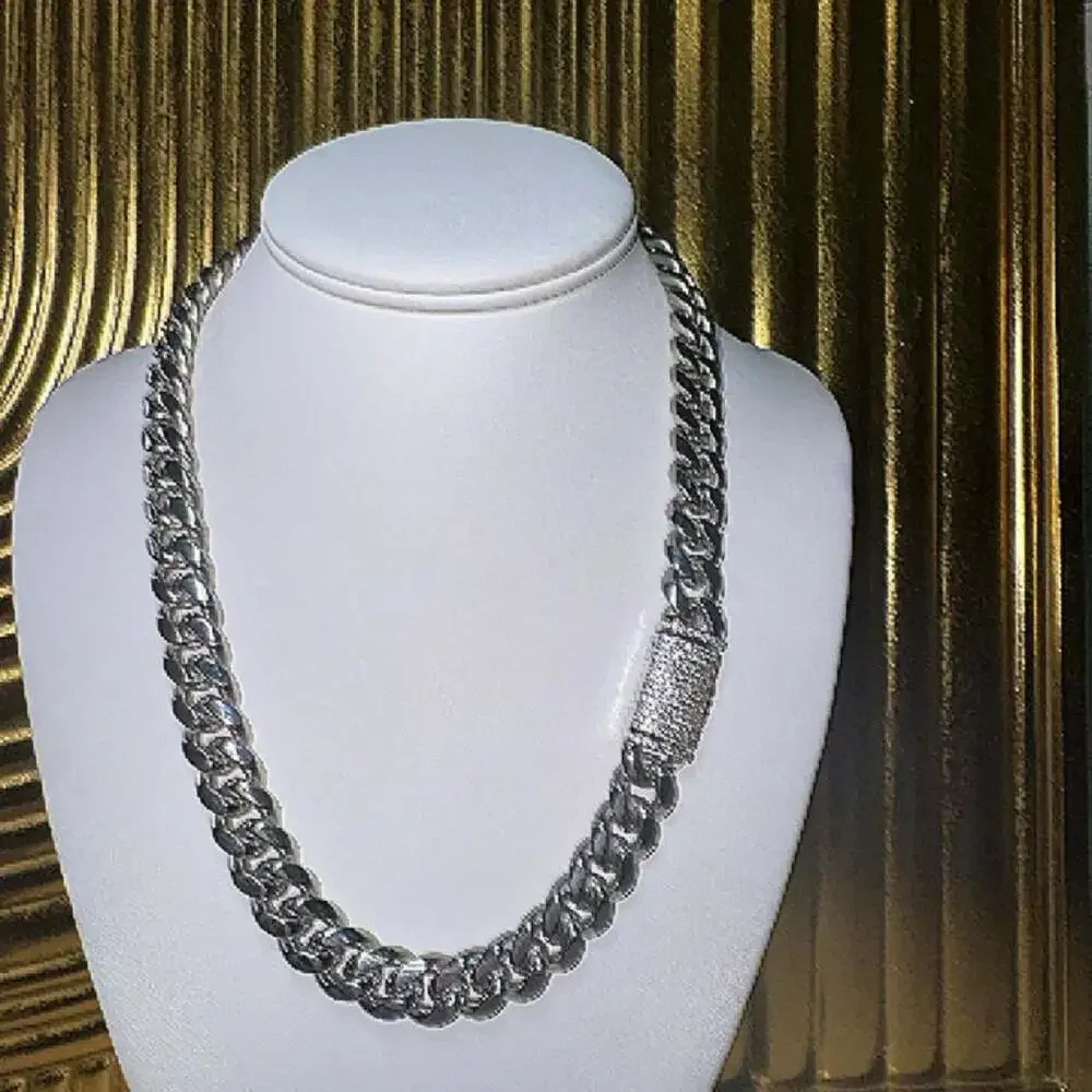 10 Mm Sterling Silver Cuban Link Chain – 20 Inch